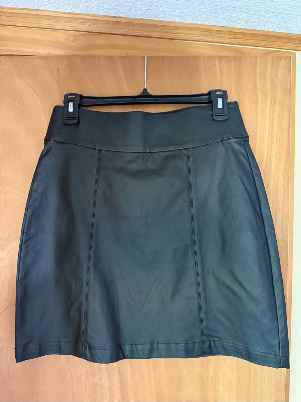 Maurices Black Faux Leather Mini Skirt